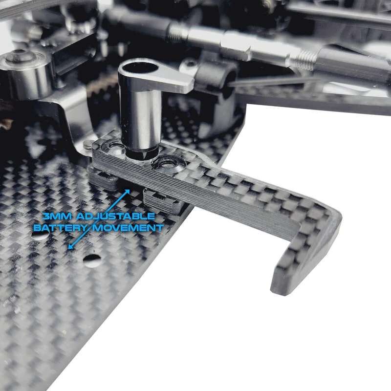 RC MAKER GeoCarbon Standard Battery Mount Set for Awesomatix