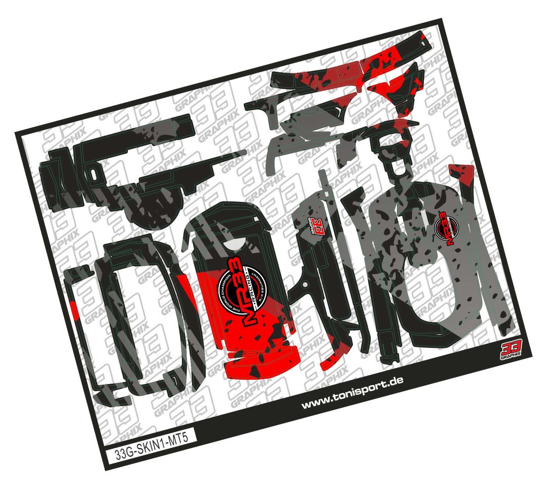 DS Racing Transmitter Skin - MT44 DS Racing Transmitter Skin - MT44